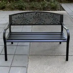 Modern Branch Steel Bench