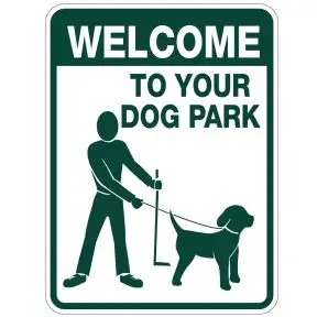 Dog Park Welcome Sign - Standard