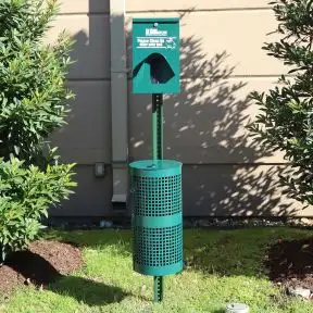 Low Profile Metal Pet Waste Station