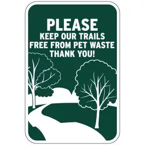 Keep Trails Clean Sign