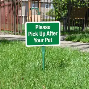 Yard Sign 18" Kit - Please Pick Up