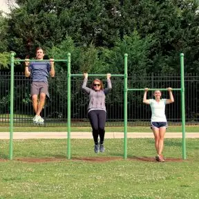 Outdoor Fitness Equipment - Joint Use Pull Up Bar Station