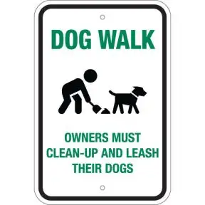 Dog Walk Sign