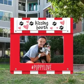 Dog Park Photo Booth - Kissing Booth