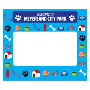 Custom Dog Park Photo Booth