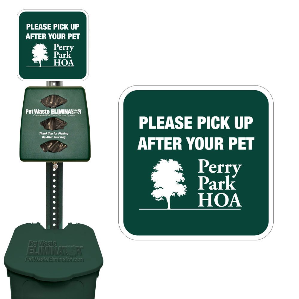 Custom Plastic Pet Waste Station