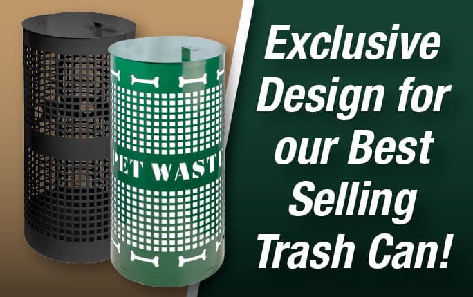 Exclusive Designs for Our Best Selling Trash Cans!